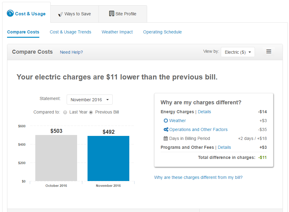 Ihambing ang negosyo electric bill 2